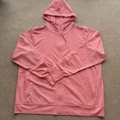 UNIQLO エアリズムUVカットフルジップパーカー　ベビーピンク　3XL