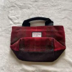 Harris Tweed トートバッグ レッド・ブラウンのサムネイル