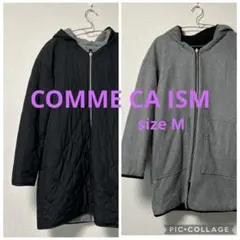 [COMME CA ISM]コムサイズム　リバーシブルキルティングコート
