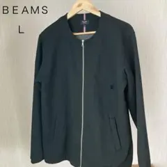 BEAMS HEART ノーカラージャケット L 黒