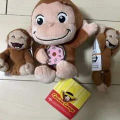 おさるのジョージぬいぐるみ　3体のサムネイル