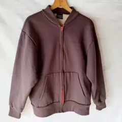 【希少】USA製 CAMBER スペシャルエディション スウェットブルゾンL茶