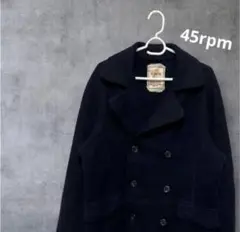 比較的美品✨　45rpm ウール ピーコート ネイビーのサムネイル