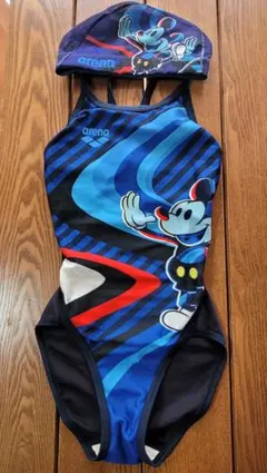 arena ジュニア★タフスーツ練習水着&キャップ130