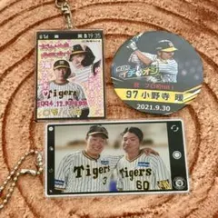 阪神タイガース 大山悠輔 小野寺暖 シークレット キーホルダー イチオシ缶バッジ