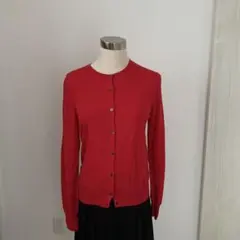 赤カーディガン