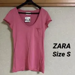 ◇新品◇ZARA TRAFALUC ピンクTシャツ