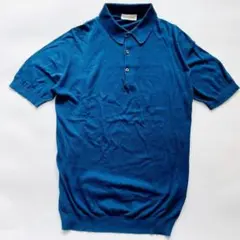 JOHN SMEDLEY スキッパー　半袖ニット シーアイランドコットン 英国製 JOHN SMEDLEY スキッパー 半袖ニット シーアイランドコットン 英国製
