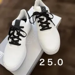 か*む様 adidasゴルフ・アディクロスレトロ・白黒・25.0のサムネイル