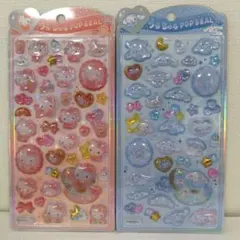 うるちゅるポップシール　シナモン　キティ　サンリオ　うるちゅる