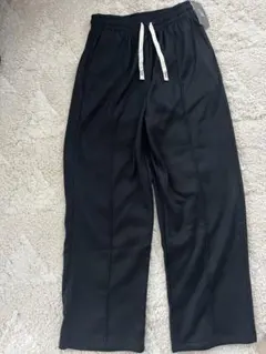 Dark Angel 裏起毛 ワイド パンツ スウェット ブラック タック