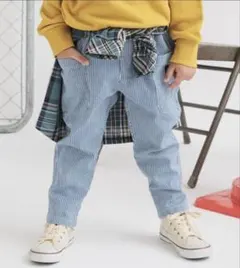 BREEZE パンツ 「リンク」シェフパンツ キッズ ブリーズ　ストライプ