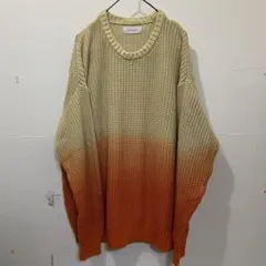 ADAM ET ROPE アダムエロペ グラデーション 畦編みルーズニット ユニ