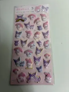 ぷくっとシールポムポムプリンマイメロキキララシナモンクロミハンギョドンポチャッコ