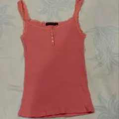 Brandy Melville ピンク レース キャミソール