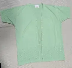【美品】THE PALETTE FANCY 半袖カーディガン　サイズLぐらい