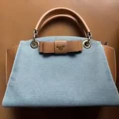 サマンサベガ　デニムコンビ ハンドバッグ