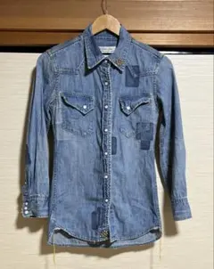 日本製　REMI RELIEF studs denim thirts