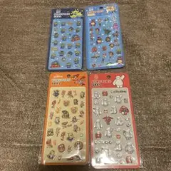【新品未開封】ディズニー ぷくぷくシール 4枚セット。