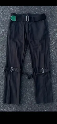 DAL ボンテージパンツ 黒 ワークパンツ ジッパーポケット付き　PUNK