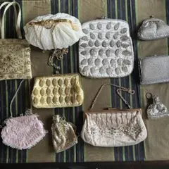 ビーズバック ハンドメイド がま口 昭和レトロ アンティーク ヴィンテージ⑧