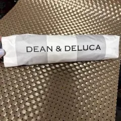 (美品DEAN&DELUCA 折り畳み傘(晴雨兼用) ホワイト×グレーストライプのサムネイル
