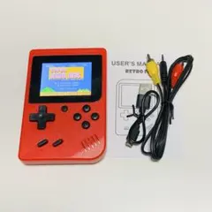 レトロゲーム機　RETRO FC ポータブルゲーム機 レッド
