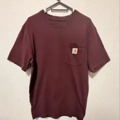 Carhartt ポケットTシャツ バーガンディSのサムネイル