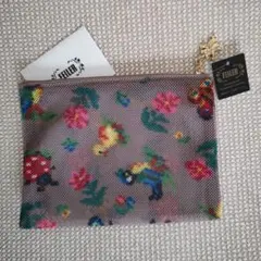 新品未使用 FEILER ハイジ メッシュポーチ ベージュ 15×20cm