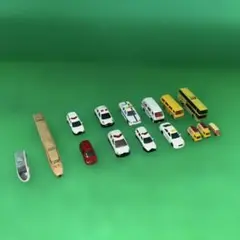 ミニカーセット 15台 救急車 バス 警察車両