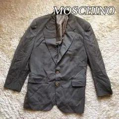 MOSCHINO モスキーノ タータンチェックジャケット テーラード Ｌ グレーのサムネイル
