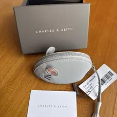 CHARLES & KEITH ネズミデザイン コインケース グレー