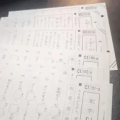 公文 国語 教材 CI CII プリントセット37枚