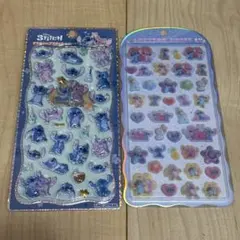 【未開封品】スティッチ　プチドロップシール　コットンパフィシール　エンジェル
