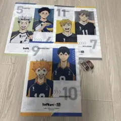くら寿司ハイキュークリアファイル影山飛雄 × 日向翔陽　マスキングテープ