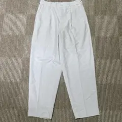 【試着のみ】GU ドライワイドテーパードイージーパンツS ホワイトグレー