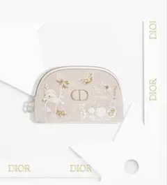Dior刺繍デザインポーチ マザーズデイ オリジナルポーチ ノベルティ