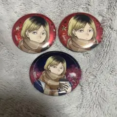 ハイキュー 孤爪研磨 コスモワールド ホログラム缶バッジ