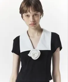 Bibiy. STEPHANIE ROSETTE TOP - メルカリ