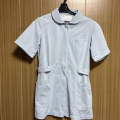 ナース服 ケーシー　半袖 ライトブルー