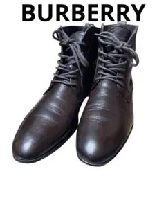 BURBERRY BLACKLABEL レザーブーツ バーバリーブラックレーベル