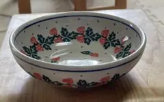 Ceramika Artystyczna いちご柄 小皿　L.X-687のサムネイル