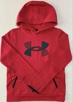 Under Armour 赤 パーカー YLG 150㎝(裏起毛)