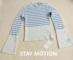 【STAY MŌTION】刺繍入り萌え袖リブニットFreesize