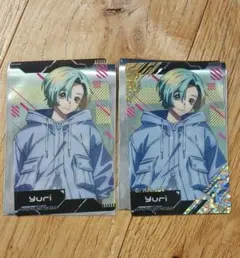 ナムコ限定　グノーシア　クリアイラストシート　ユーリ　箔押し　通常　２点セット