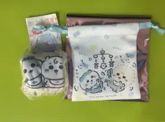 ちいかわベビー ちいかわbaby 巾着ポーチ うさぎ ハチワレ ちいかわ トリオ