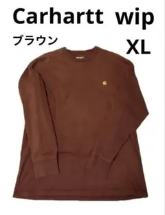ち*ゃ様 Carhartt wip カットソー(XL)ブラウンのサムネイル