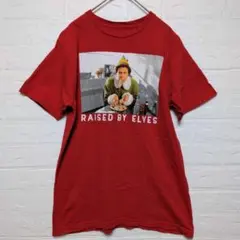 エルフ 半袖 綿 映画T 2021年製 ELF ムービーTシャツ M レッド