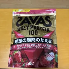 新品 ザバス SAVAS ホエイプロテイン100 ストロベリー味