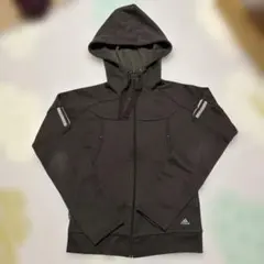 adidas ジップアップパーカー ブラック